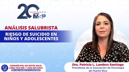 Análisis salubrista: Riesgo de suicidio en niños y adolescentes