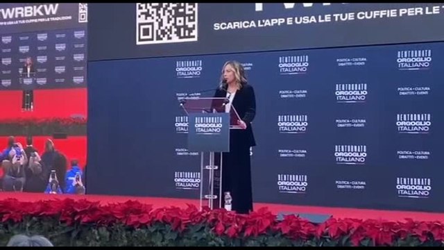 Atreju, Meloni ringrazia Rama persona libera e Musk