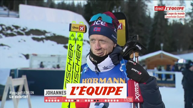 Johannes Boe s'empare du dossard jaune - Biathlon - CM - Poursuite