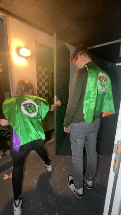 Un escape game Tortues Ninjas c’est incroyable ❤️‍ ça se passe chez Closed Escape Game à Bondy 