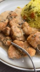 دجاج بالزعتر والصوص الابيض