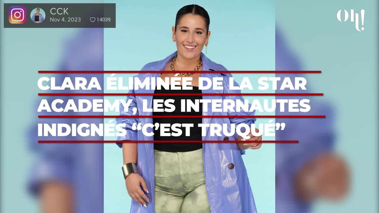 Star Academy : Clara éliminée, les internautes indignés “c’est truqué, ce n’est pas possible”