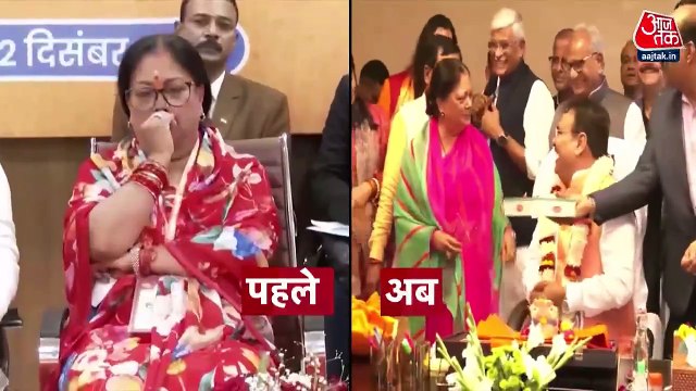 Vasundhara congratulates Bhajan Lal Sharma on becoming CM