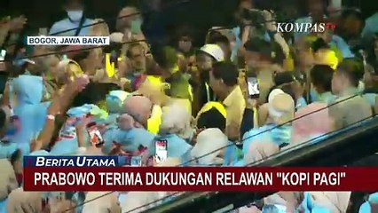 Prabowo Terima Dukungan Relawan Kopi Pagi Berupa Surat Cinta