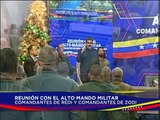 Pdte. Maduro lidera reunión con el Alto Mando Militar, comandantes de REDI y ZODI