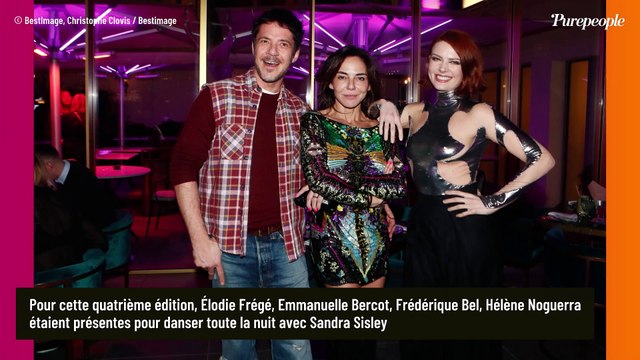 Sandra Sisley roule un patin à son mari Tomer Sisley, Elodie Frégé sensuelle en robe graphique très échancrée