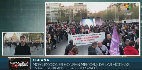 España: La Plaza Universidad en Barcelona es epicentro de movilización en apoyo a Palestina