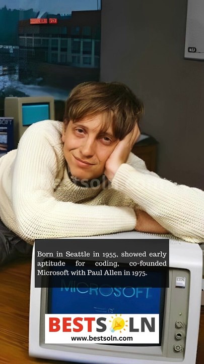 Bill Gates, Coding Dreams to Global Impact #billgates #melindagates #microsoft #shorts #motivation