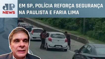 Roubo em rodovia congestionada acontece em plena luz do dia; Adriano Cerqueira comenta