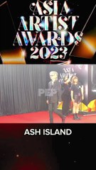 Ash Island on the #AAA2023 red carpet #PEP #shorts