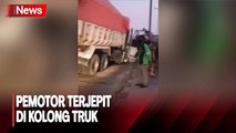Tragis! Pemotor Terjepit di Kolong Truk, Evakuasi Berlangsung Dramatis