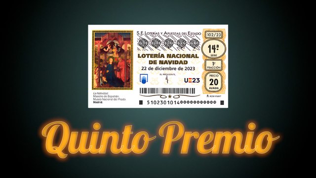86007, sexto quinto premio del sorteo de la Lotería de Navidad 2023: este es el número premiado
