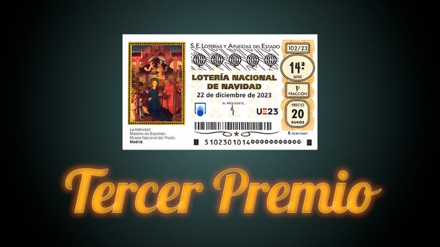 31938, tercer premio del sorteo de la Lotería de Navidad 2023: este es el número premiado