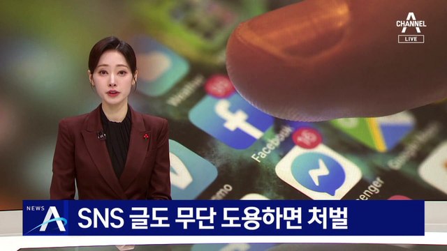 SNS 글도 무단 도용하면 처벌