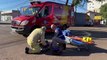 Motociclista fica ferido após colisão entre carro e moto no cruzamento das ruas Mato Grosso e 13 de Maio