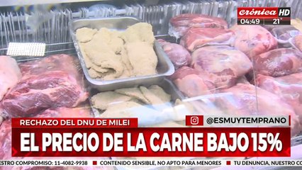 Download Video: Por la falta de compradores, el precio de la carne terminó bajando de precio