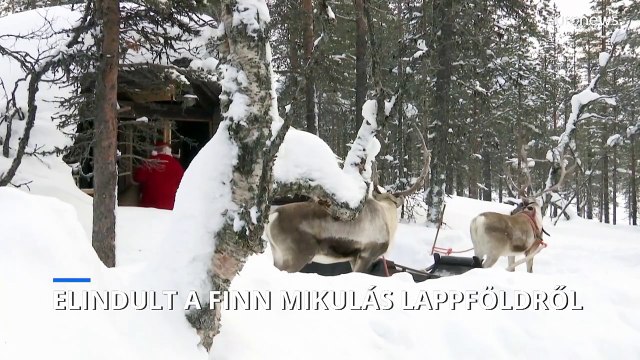Elindult a finn Mikulás Lappföldről