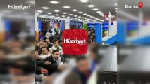 Bursa'da mağazası açılışında indirim izdihamı