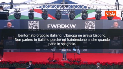 Abascal ad Atreju: Sinistra manipoler? sempre le nostre parole