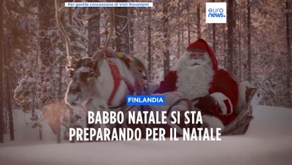 Download Video: Finlandia, Babbo Natale accoglie i visitatori nel suo villaggio: 500mila in un anno