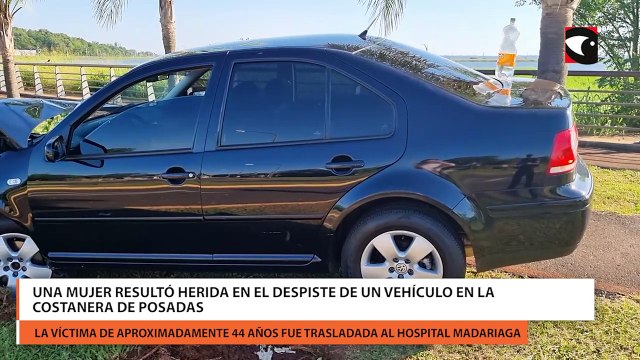Una mujer resultó herida en el despiste de un vehículo en la Costanera de Posadas