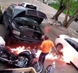 Lui il sait gérer les incendies... ou pas