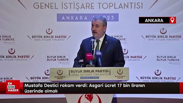 Mustafa Destici rakam verdi! Asgari ücret 17 bin liranın üzerinde olmalı