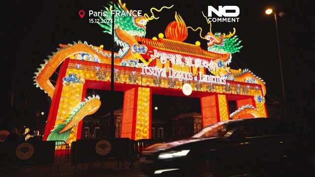 El festival de luces Dragones y Linternas irradia luz a la Navidad francesa