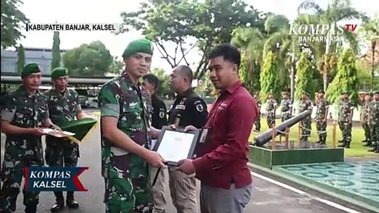 Kembali Juara di LKJ TMMD 118, Jurnalis KompasTV Banjarmasin Raih penghargaan dari Kodim 1006/Banjar