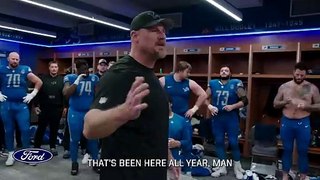 Lions vs. Broncos postgame locker room celebration