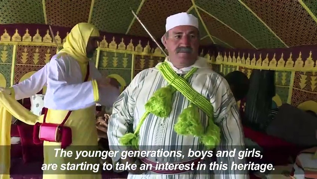 Tradition, art blend in Morocco 'tbourida' cavalry charges