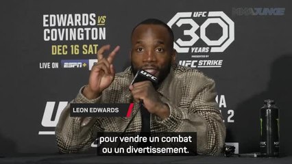 UFC 296 - Edwards : "Covington est un lâche et il l'a toujours été"