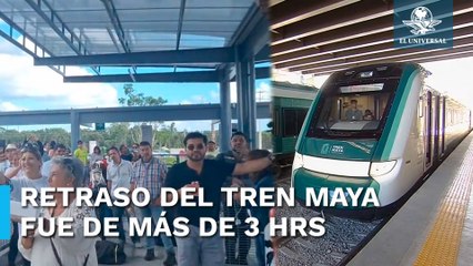 Tren Maya tiene su primera “falla técnica” en primer día de abrir al público