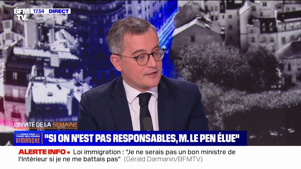 Gérald Darmanin: "On doit prendre nos responsabilités face aux délinquants étrangers"