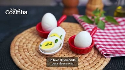Como descascar ovo de modo fácil