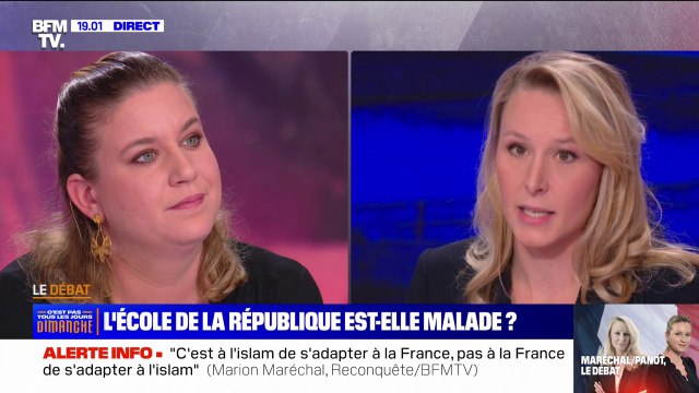 Éducation sexuelle à l'école: pour Mathilde Panot, Marion Maréchal est en train de créer une menace sur les professeurs de ce pays