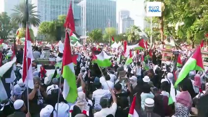 شاهد: مظاهرة في إندونيسيا رفضًا للحرب الإسرائيلية على غزة