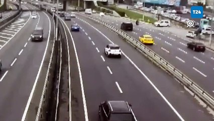 Motokurye kazasına ait yeni görüntü ortaya çıktı