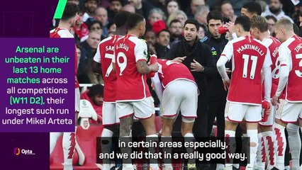 Arteta pleased with intelligent Arsenal performance