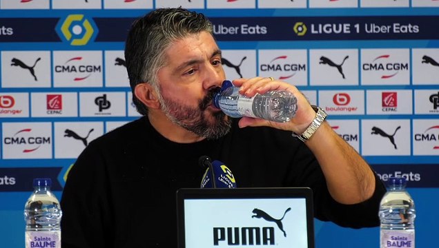 La réaction de Gennaro Gattuso après le succès 2-1 de l'OM contre Clermont