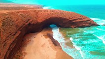 Legzira Beach by drone  شاطئ لكزيرة بالدرون