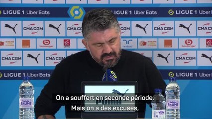16e j. - Malgré la fatigue de Brighton, Gattuso satisfait de ses joueurs