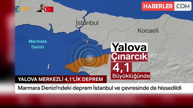 Marmara Denizi'nde 4.1 büyüklüğünde deprem! İstanbul ve çevre illerden hissedildi