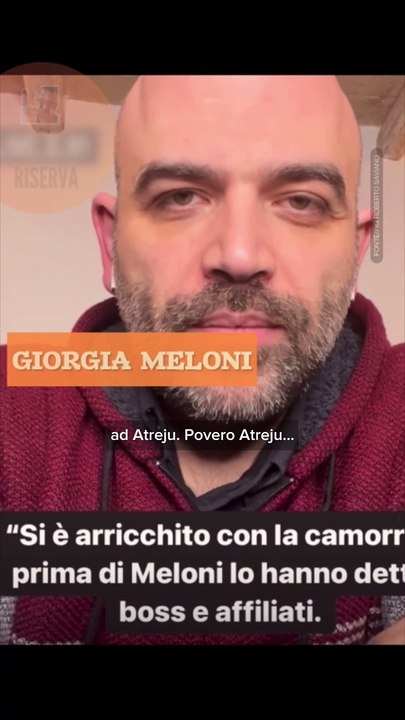 Roberto Saviano replica alla Meloni “Silenzio e omertà”