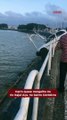 Urgente: Motorista se perde, atropela pessoas no parque náutico e quase cai no rio