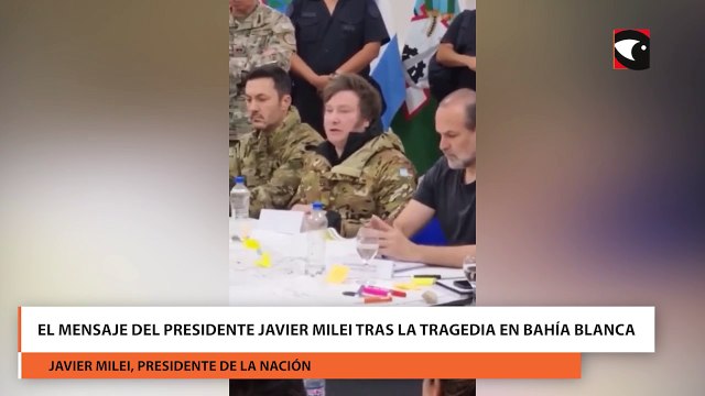 Javier Milei desde Bahía Blanca: “Frente a estos eventos tan adversos, los argentinos siempre sacamos lo mejor de nosotros”
