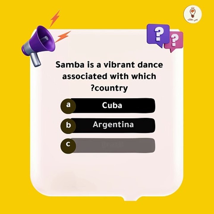 Samba is a vibrant dance associated with which country?
