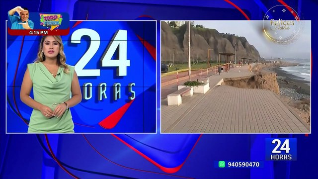 Costa Verde: oleajes anómalos provocan colapso de una parte de la ciclovía