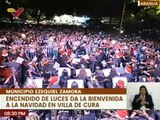 Aragüeños celebraron el encendido de luces de la Plaza Bolívar del municipio Ezequiel Zamora