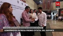 El gobernador de Chiapas elogia a atletas durante entrega de Premio Estatal del Deporte